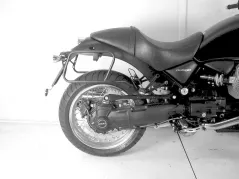 Support de sac en cuir type tube - noir pour Moto Guzzi C 940 Bellagio (2007-)/Aquila Nera (2006-)