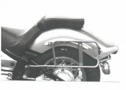 Sidecarrier permanent monté - chrome pour Yamaha XVS 1100 Drag Star