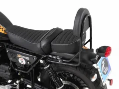 Sissybar sans dossier pour siège long - noir pour Moto Guzzi V9 Bobber avec siège long (2017-)