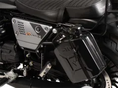 Bidon 4 litres. y compris support gauche Cutout - noir pour Moto Guzzi V9 Bobber/Special Edition (2021-)