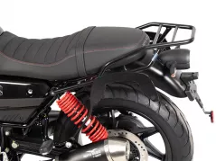Porte-bagages arrière avec tube - noir pour Moto Guzzi V7 Stone Special edition (850ccm) (2022-)