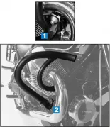 Barre de protection moteur - chrome pour Moto Guzzi C 940 Bellagio / Bellagio Aquilia Nera