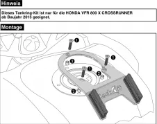Réservoir Honda VFR 800 X Crossrunner / 2015->