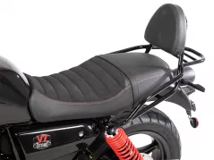 Sissybar avec porte-bagages noir pour Moto Guzzi V7 Stone Special edition (850ccm) (2022-)