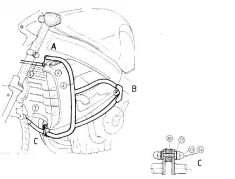 Barre de protection moteur - noir pour Honda X - 11