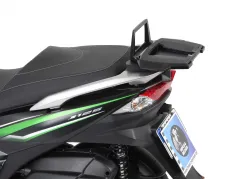 Alurack topcasecarrier - noir en combinaison avec un porte-bagages arrière - noir pour Kawasaki J 125/300 à partir de 2014
