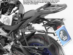Sidecarrier permanent monté - anthracite - en combinaison avec arrière pour Yamaha MT - 09 jusqu'en 2016