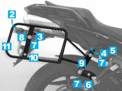 Sidecarrier Lock-it - argent pour Yamaha FZ 6 Fazer S2