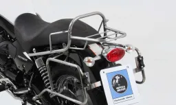 Tube Topcasecarrier - chrome pour Moto Guzzi Nevada 750 Anniversario de 2010