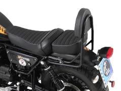 Sissybar sans porte-bagages pour selle longue - noir pour Moto Guzzi V9 Bobber/Special Edition (2021-) avec selle longue