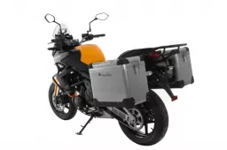ZEGA Pro système de coffre aluminium 45/45 litre avec support acier noir pour Kawasaki Versys 650 (2010-2014)