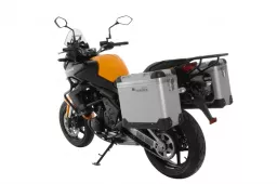 ZEGA Pro système de coffre aluminium "And-S" 31/31 litre avec support acier noir pour Kawasaki Versys 650 (2010-2014)