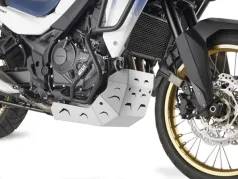 Spezif. Motorschutz aus satiniertem u. eloxiertem Aluminium - für Honda XL750 Transalp (23-26)