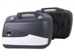 Jeu de valises latérales Junior Flash Enduro 30 gauche / 40 droite argent