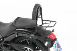 Sissybar avec porte-bagages - noir pour Kawasaki Vulcan S