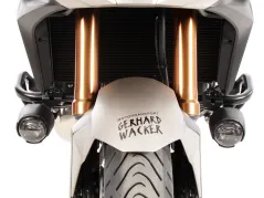 Kit d&#39;adaptateurs noir pour phares auxiliaires d&#39;origine à combiner avec la barre de protection moteur Hepco&amp;Becker pour Honda NT 1100 / DCT / ES (2025-)