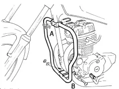 Barre de protection moteur - chrome pour Honda CM 125