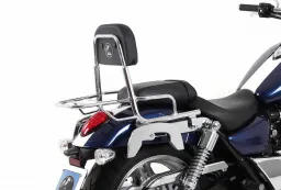 Sissybar avec porte-bagages - chrome pour Triumph Thunderbird 1600/1700 Commander