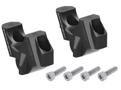 Rehausseur de guidon avec déport de 35 mm en hauteur et de 15 mm en arrière, noir pour BMW S 1000 R (2021-)