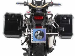 Sidecarrier Cutout acier inoxydable incl. Boîtiers latéraux noirs Xplorer pour Honda CRF1000L Africa Twin (2018-2019)