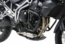 Barre de protection moteur - noire pour Triumph Tiger 800 / XC jusqu'en 2014