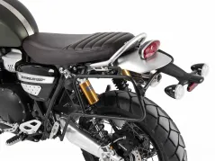 Porte-bagages latéral unilatéral à montage permanent gauche - noir pour Triumph Scrambler 1200 XC (2019-)