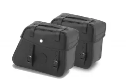 Ensemble de sac en cuir robuste Découpe incl. fermeture rapide - noir