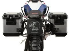 Découpe de support latéral noir incl. Valises latérales Xplorer argent pour BMW F 900 GS (2024-)