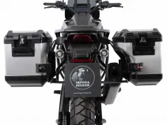 Kofferträgerset Découpe schwarz inkl. Coffret Xplorer Cutout argent pour Harley Davidson Pan America (2021-)