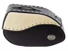 Sac simple en cuir Ivoire gauche pour porte-C-Bow
