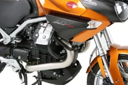 Barre de protection moteur - noire pour Moto Guzzi Stelvio / NTX 1200 (2008-2016)