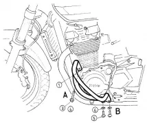 Barre de protection moteur - chrome pour Suzuki GSX 1400