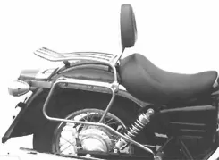 Porte-sacoches pour sacoches en cuir - chrome pour Honda VT 125 C2 Shadow