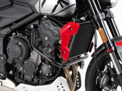Barre de protection du moteur incl. Protectionpad - noir pour Triumph Trident 660 (2021-)
