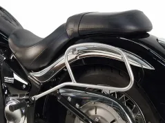 Porte-sacoches pour sacoches en cuir - chrome pour Kawasaki VN 900 Classic / 900 Custom / Vulcan