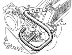 Barre de protection moteur - noir pour Yamaha XTZ 750 Super T? N? R?