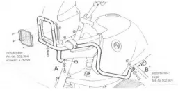 Tankguard - noir pour BMW R 850/1100 GS