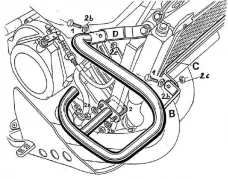 Barre de protection moteur - blanche pour Yamaha XTZ 750 Super T? N? R?