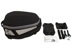 Sacoche arrière Royster Sport noir/gris avec coussin de selle Basic
