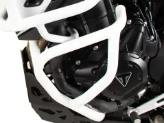 Barre de protection moteur blanche pour Triumph Tiger 900 Rally Pro (2024-)