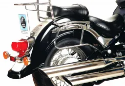 Porte-sacoches pour sacoches en cuir - chrome pour Suzuki VL 800 / C 800 Intruder