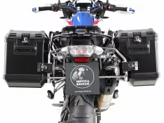 Sidecarrier Découpe inox incl. Sideboxes Xplorer noires pour BMW R1250GS (2018-)