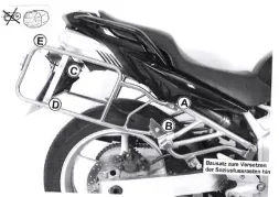 Sidecarrier permanent monté - argent pour Yamaha FZ6 / Fazer