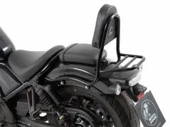 Sissybar mit Gepäckträger (Rohrausführung) schwarz für Honda CMX 1100 Rebel (2021-) Kopie