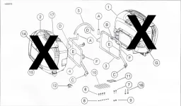 Sidecarrier permanent monté - noir pour BUELL XB 12 Ulysses