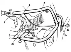 Barre de protection moteur - noir pour Yamaha XT 600 T? N? R? 1988-1990