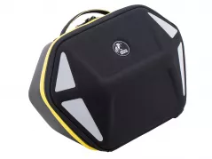 Sacoche latérale simple Royster Neo noir/jaune pour support Hepco&amp;Becker C-Bow