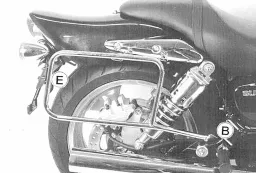 Sidecarrier permanent monté - chrome pour Suzuki VZ 1600 Marauder