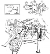 Béquille Centrale pour Honda CB 600 F Hornet 2003-2006