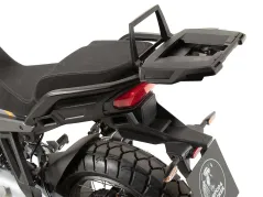 Support de top case Alurack noir à combiner avec le porte-bagages arrière d&#39;origine pour Moto Guzzi Stelvio (2024-)